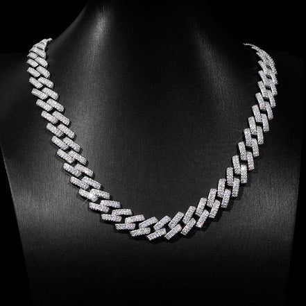 20mm Iced Out Hip Hop Miami Cuban Chain Gift For Men's