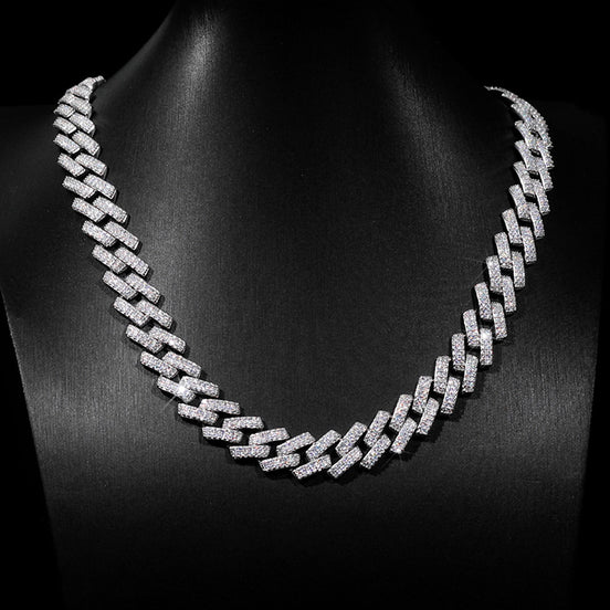 20mm Iced Out Hip Hop Miami Cuban Chain Gift For Men's