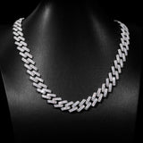 20mm Iced Out Hip Hop Miami Cuban Chain Gift For Men's