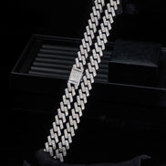 20mm Iced Out Hip Hop Miami Cuban Chain Gift For Men's
