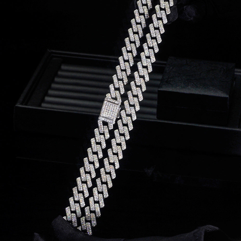 20mm Iced Out Hip Hop Miami Cuban Chain Gift For Men's