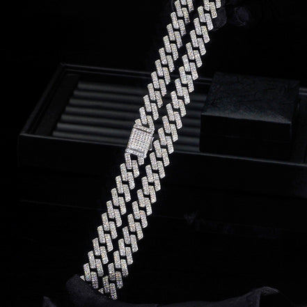 20mm Iced Out Hip Hop Miami Cuban Chain Gift For Men's