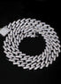 20mm Iced Out Hip Hop Miami Cuban Chain Gift For Men's