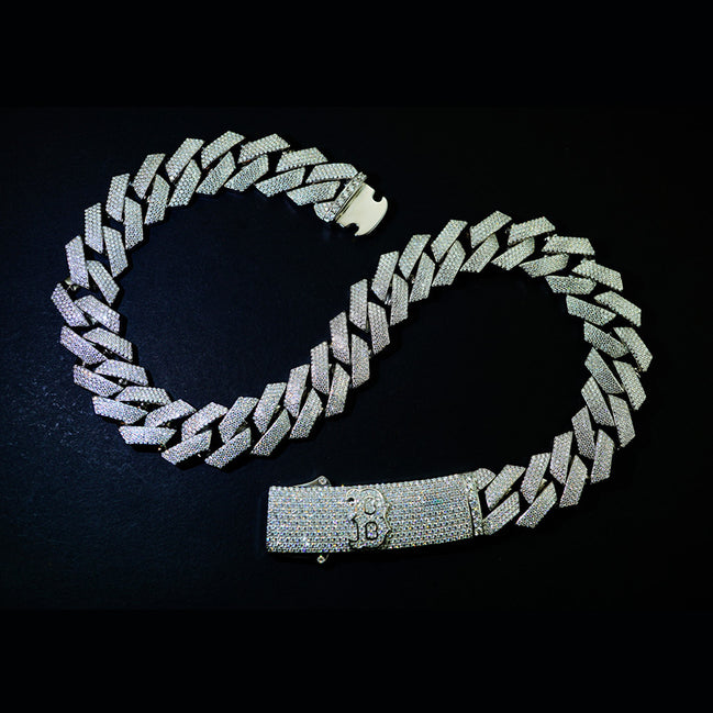Moissnite Diamond Customize Latter Cuban Link Chain