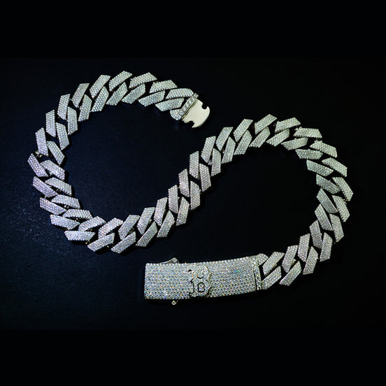Moissnite Diamond Customize Latter Cuban Link Chain