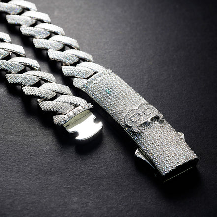 Moissnite Diamond Customize Latter Cuban Link Chain