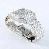 Iced Out Moissanite Skeleton Luxury Wrist Watch For Him