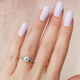 VVS1 Moissanite Round Cut Cluster Hidden Accent Ring