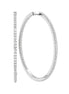Moissanite Round Cut Inside Out Diamond Big Hoop Earring