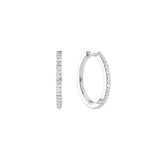 Round Cut Moissanite Hoop Lever Back Earring For Women
