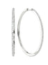 925 Sterling Silver Round Cut Moissanite Hoop Earrings