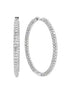 Inside Out Moissanite Round Cut Big Hoop Earrings