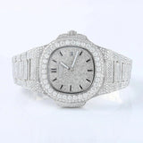 D Color Moissanite Stainless Steel Hip Hop Watch Gift For Men