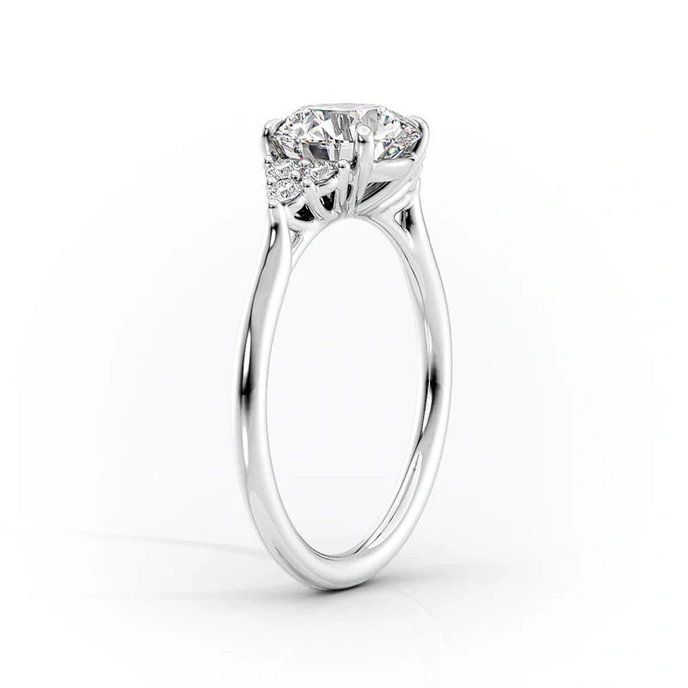 D Color Moissanite Seven Stone Pear Cut Anniversary Day Gift For Her