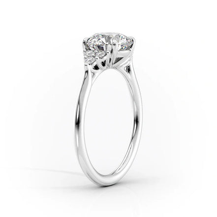 D Color Moissanite Seven Stone Pear Cut Anniversary Day Gift For Her