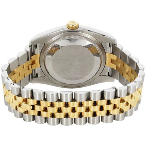 D Color Moissanite Dual Tone Red Color Arabic Dial Watch