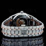 Moissanite Diamond Dual Tone Handcrafted Luxury Watch
