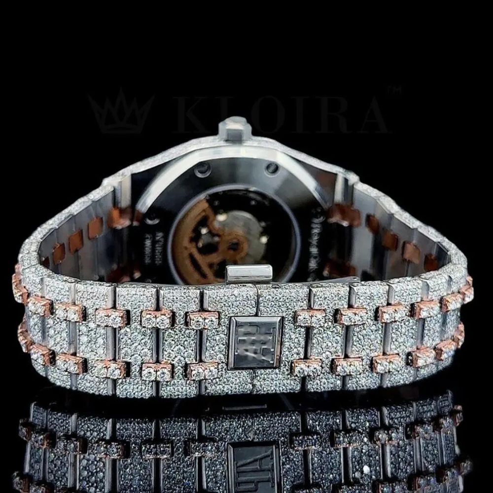 Moissanite Diamond Dual Tone Handcrafted Luxury Watch