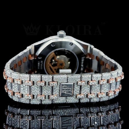 Moissanite Diamond Dual Tone Handcrafted Luxury Watch