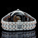 Moissanite Diamond Dual Tone Handcrafted Luxury Watch