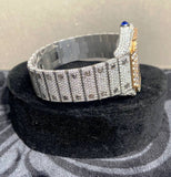 Yellow & White Dual Tone Elegant & Stylish Moissanite Watch