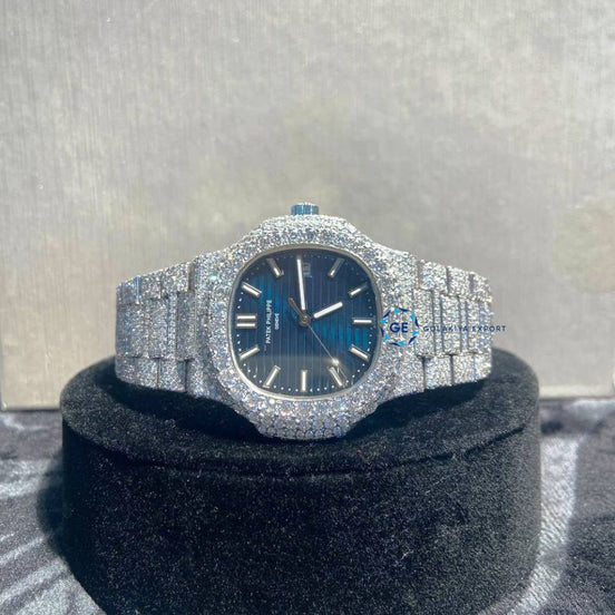 Full Iced Out D Color Moissanite Hip Hop Watch For Men's