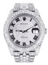 Fully Iced Out Moissnaite Date Just Elegant Luxury Watch