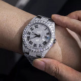 Moissanite Diamond Iced Out Automatic Watch