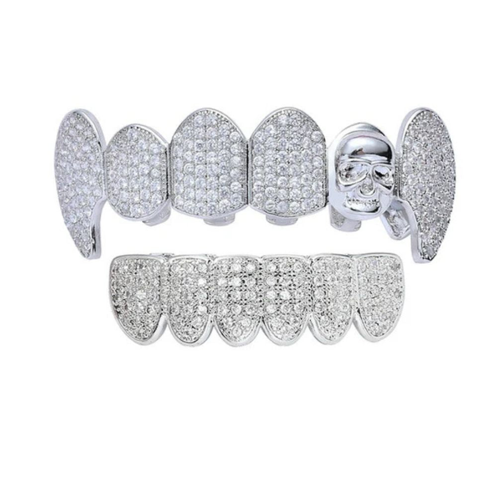 Skull Design Handmade Custom Moissniate Grillz