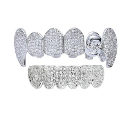 Skull Design Handmade Custom Moissniate Grillz