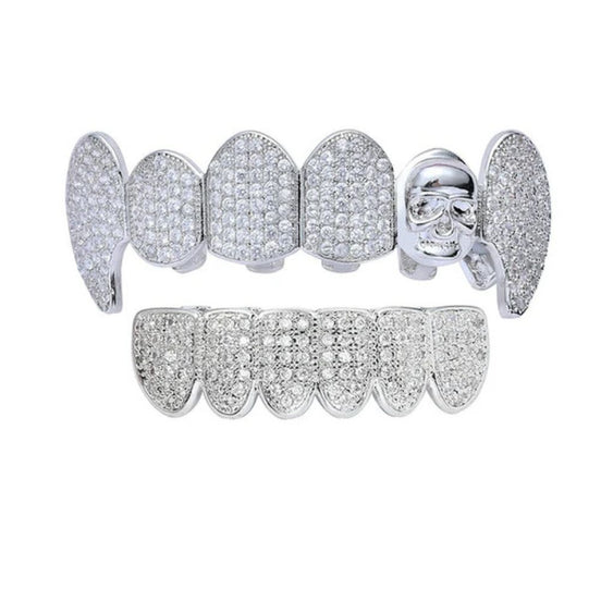 Skull Design Handmade Custom Moissniate Grillz