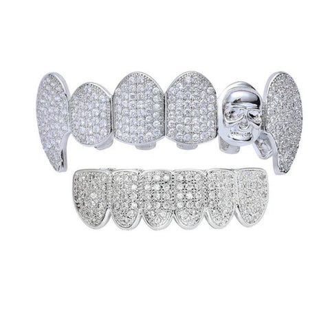 Skull Design Handmade Custom Moissniate Grillz