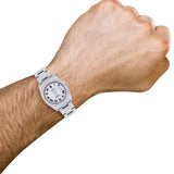 Fully Iced Out VVS1 Moissanite Date Just Hip Hop Watch