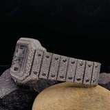 Full Iced Out Automatic D Color Moissanite Watch For Men's