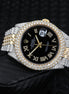Date Just Dual Tone Moissanite Custom Watch