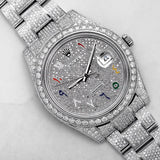 Bust Down Rainbow Dial Datejust Moissanite Watches