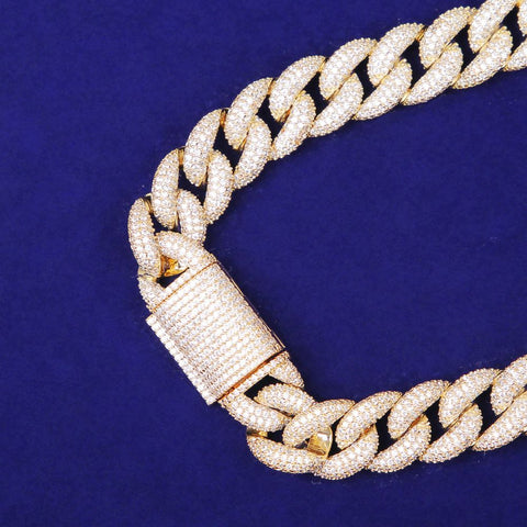 D Color Moissanite Diamond Hip Hop Cuban Chain
