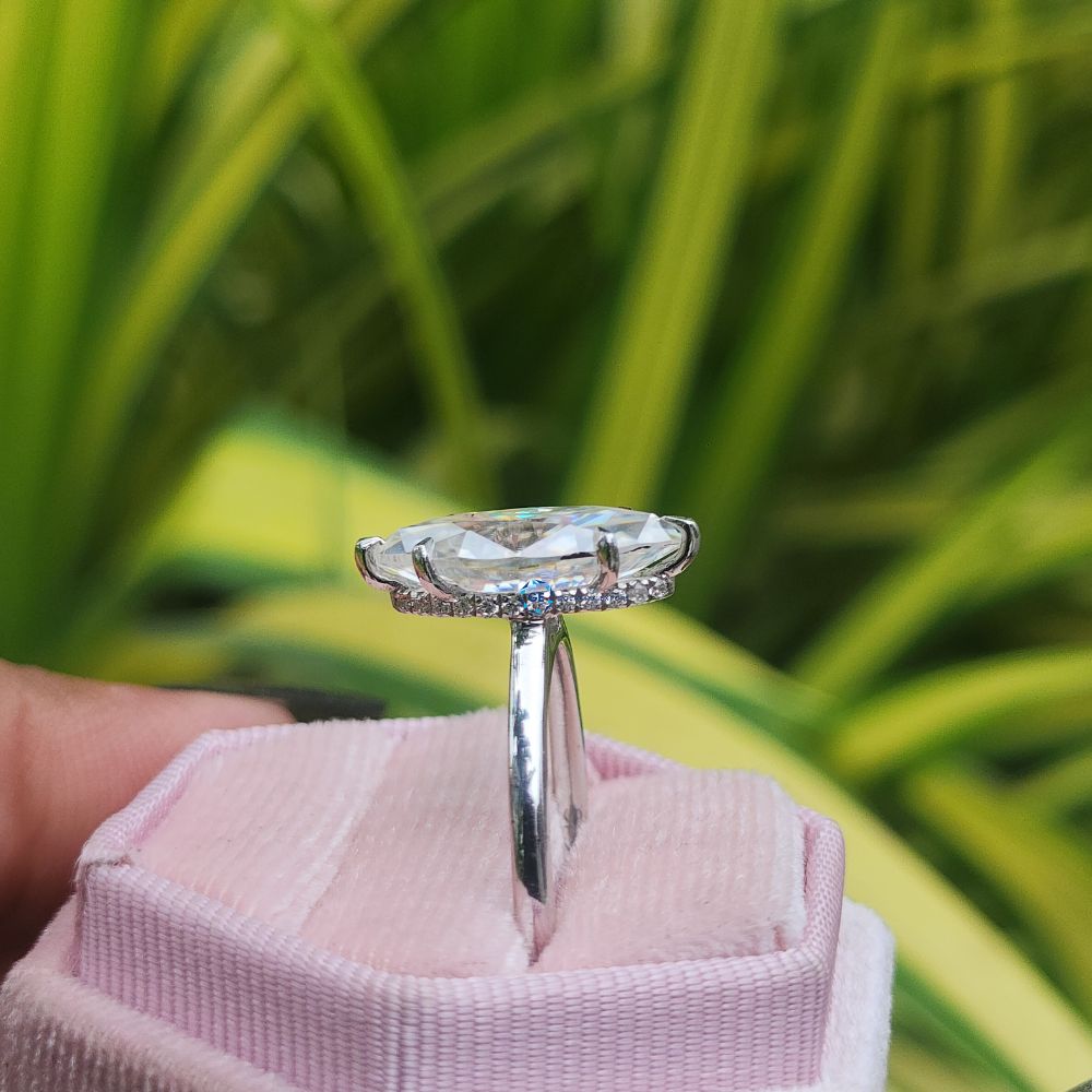 3 Carat Marquise Cut Lab Grown Diamond Ring