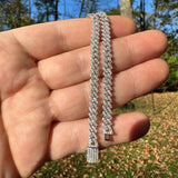 Micro Prong Miami Cuban Link Moissanite Bracelet
