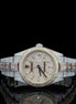 Classic Round And Baguette Moissanite Diamond Wrist Watch