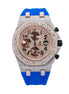 Men's Moissanite Diamond Chrono Dial Wrist Watch
