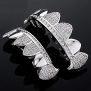 Iced Out Moissanite Bar Hip Hop Grillz Gift For Men's