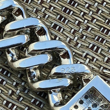 Iced Out Cuban Link Moissanite Bracelet Gift For Men's