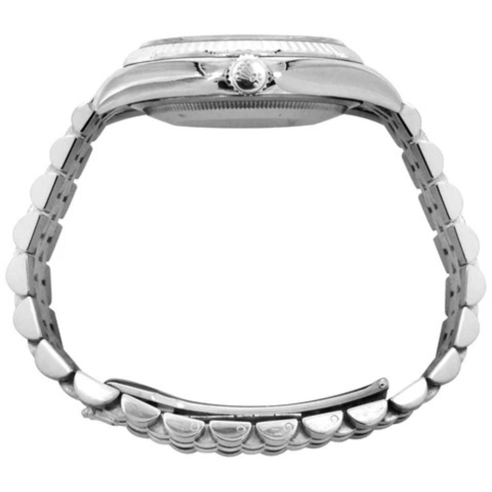 Datejust Custom Moissanite Bezel Roman Numerals Dial