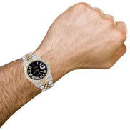 Dual Tone Elegant And Stylish Moissanite Watch