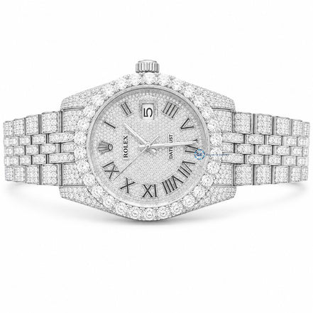 Full Iced Out Moissanite Watch For Men's Hip Hop Watches
