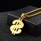 Hip Hop Luxury Moissanite Cash Money Dollar Pendant
