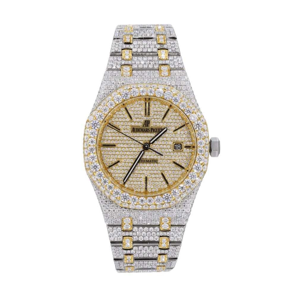 Iced Out Automatic Wrist Moissanite Watch For Men's