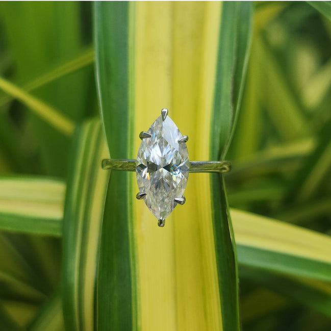 3 Carat Marquise Cut Lab Grown Diamond Ring