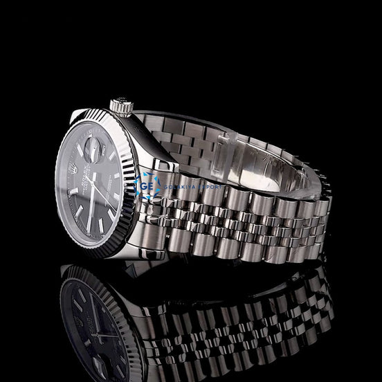 Just Stick Marker Black Dial Luxury Wrist Watch For Men's